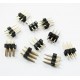 Free 10 pcs 2.54mm 2x3p male header connector